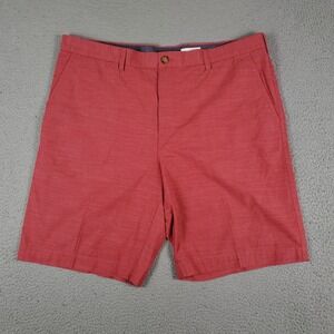 Tommy Hilfiger Red Casual Slash Pockets Flat Front Chinos Shorts Mens Size 40